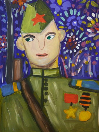 Детские рисунки на тему война