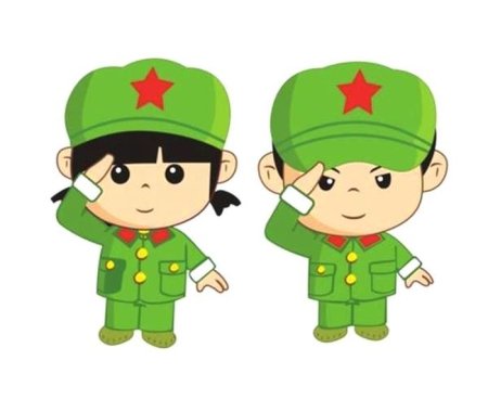 Дети в военной форме рисунок