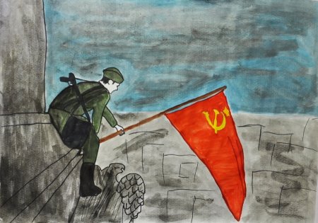 Лёгкие рисунки на тему война