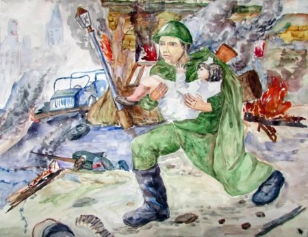 Рисунки на военную тему