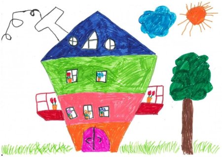 Рисунок детский дом моей мечты (55 фото)