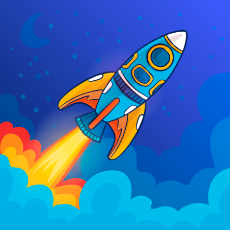 Ракета рисунок для детей