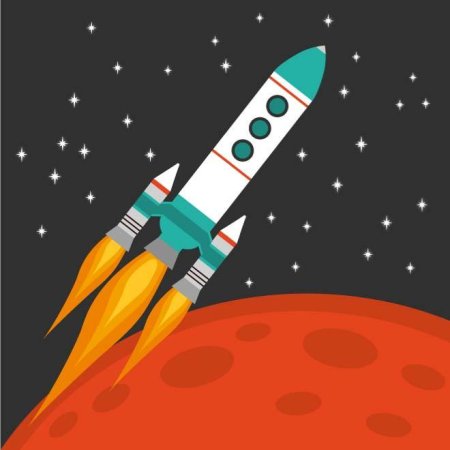 Ракета для рисования для детей