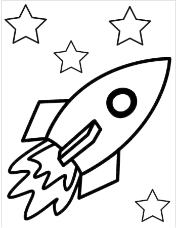 Ракета для рисования для детей