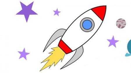 Ракета трафарет