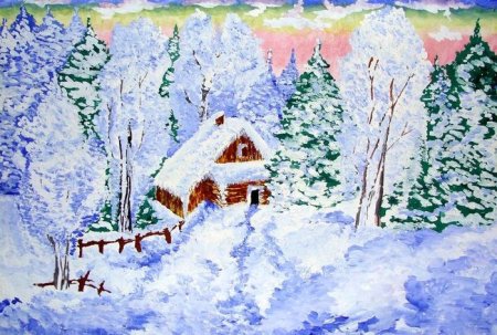 Рисунки на зимнюю тематику