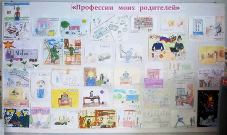 Выставка работ детей по профессиям