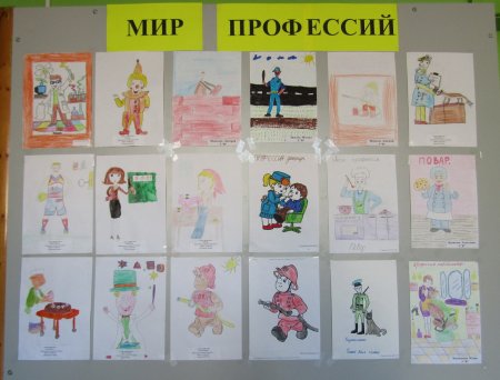 Выставка рисунков профессии