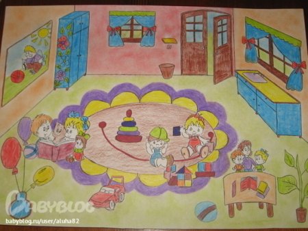 Рисование любимый детский сад
