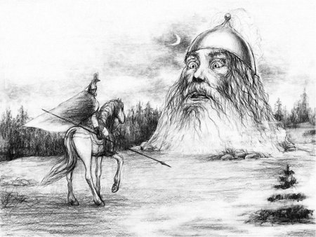 Руслан и Людмила поединок Руслана с головой