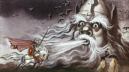 Рисунок на тему поединок Руслана с головой