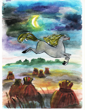 Иллюстрация к рассказу Сивка бурка