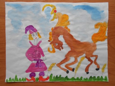 Рисование Сивка бурка в старшей