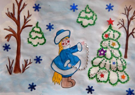 Новогодние рисунки своими руками