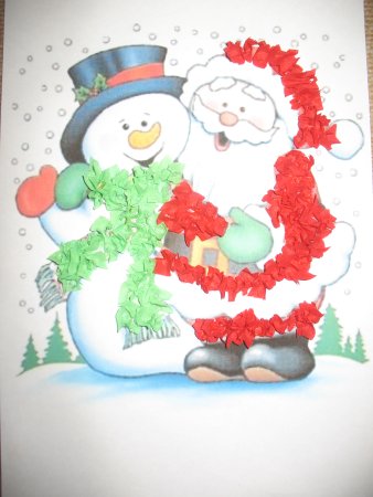 Объемная аппликация на новый год