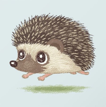 Ежик рисунок