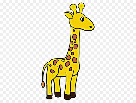 Жираф рисунок для детей