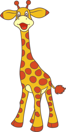 Жирафы мультяшные