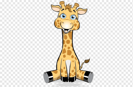 Рисунок жирафа для детей