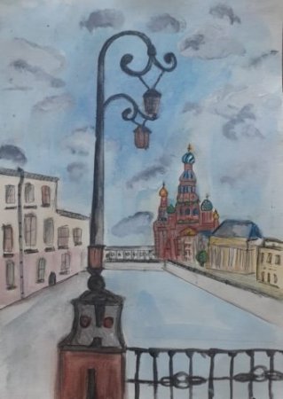 Петербург при свете фонарей