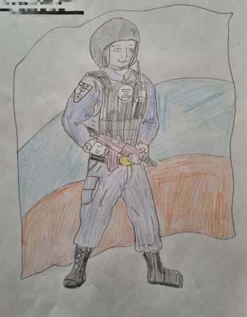 Солдат Росгвардия рисунок