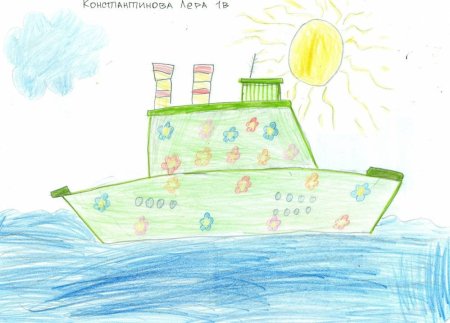 Цветные кораблики для детей