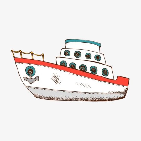 Кораблик мультяшный