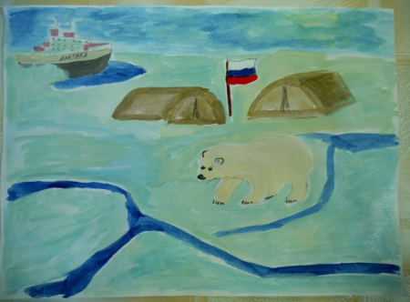Рисование на тему Арктика