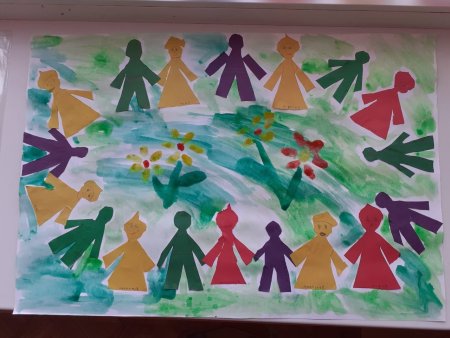 Раскраска Дружба народов для детей