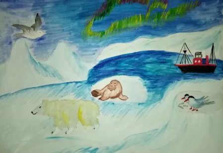 Рисуем Арктику с детьми
