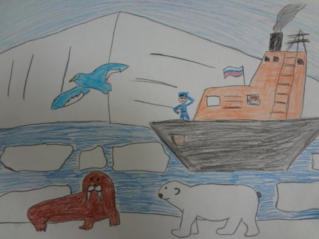 Животные Арктики рисова