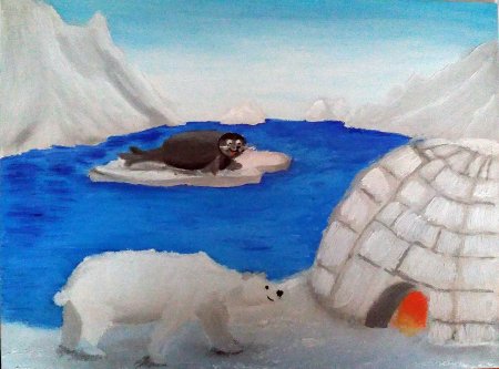 Раскраски животные Арктики и Антарктики для детей