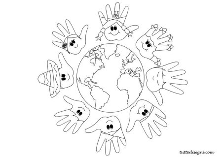 Дети на земном шаре