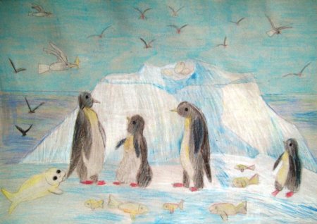 Северное сияние рисунок