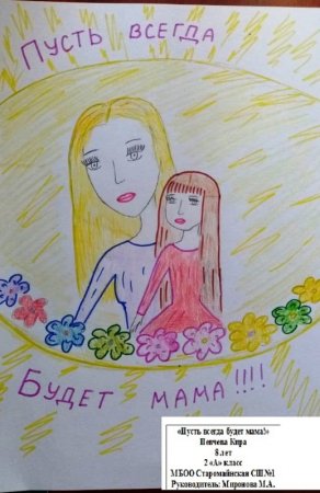 Конкурс рисунков моя мама лучшая на свете