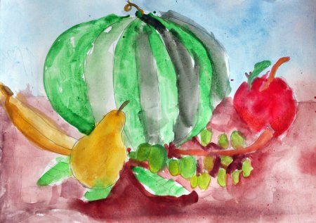 Фрукты для рисования детям