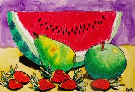 Фруктовый натюрморт для детей