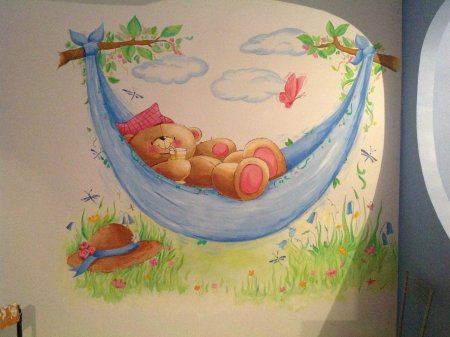Рисунки в спальне в детском саду