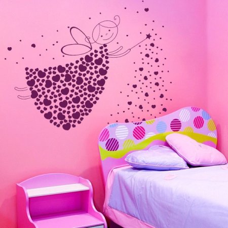 Декор на стену в комнату девочки