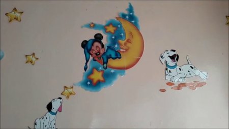 Рисунки в спальне в детском саду