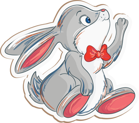 Заяц мультяшный