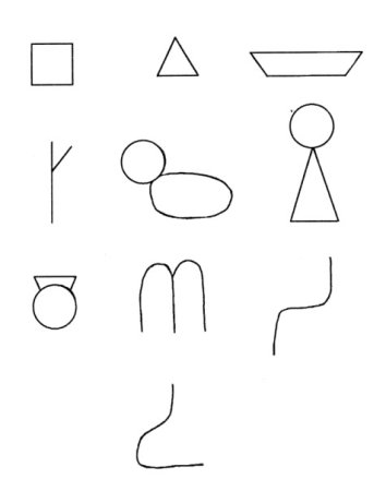 Методика дорисовывание фигур о.м Дьяченко