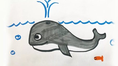 Кит рисунок