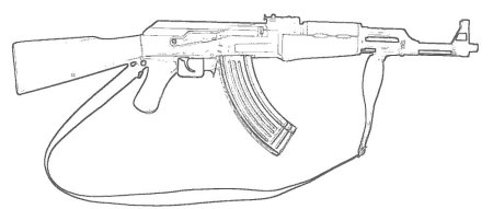 АК 47 раскраска