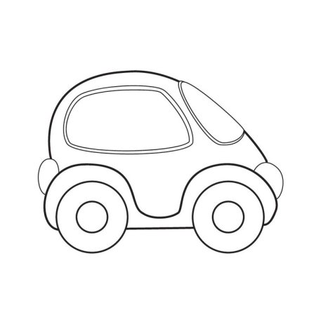 Машина раскраска для малышей