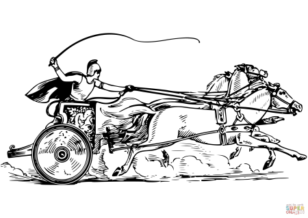 Римская Империя колесница лошади