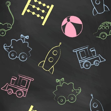 Меловая доска с детским рисунком