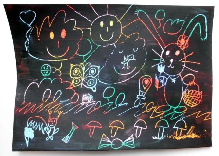 Рисунки мелом