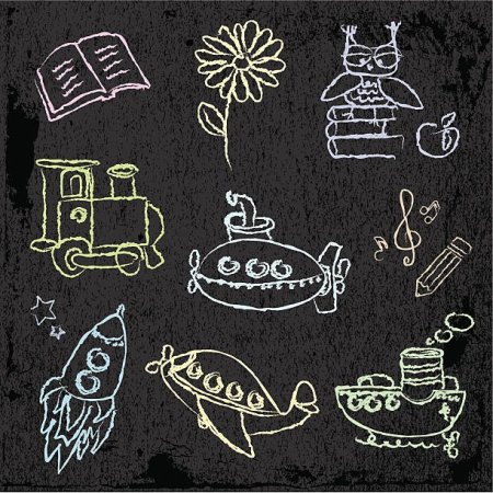 Рисунки мелом