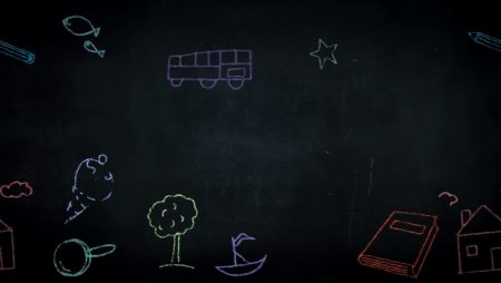 Детские рисунки мелом